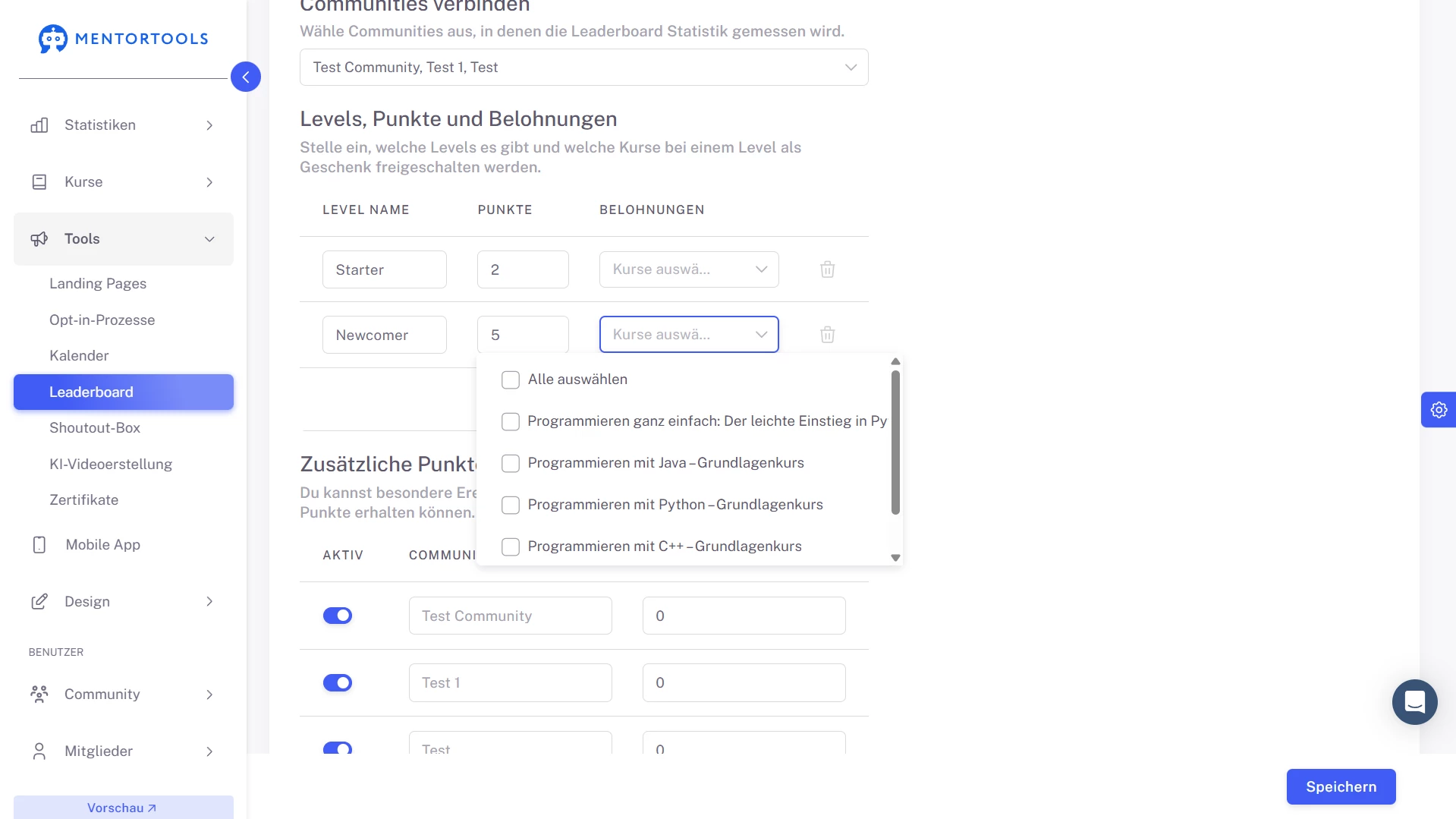 Levels and Incentives