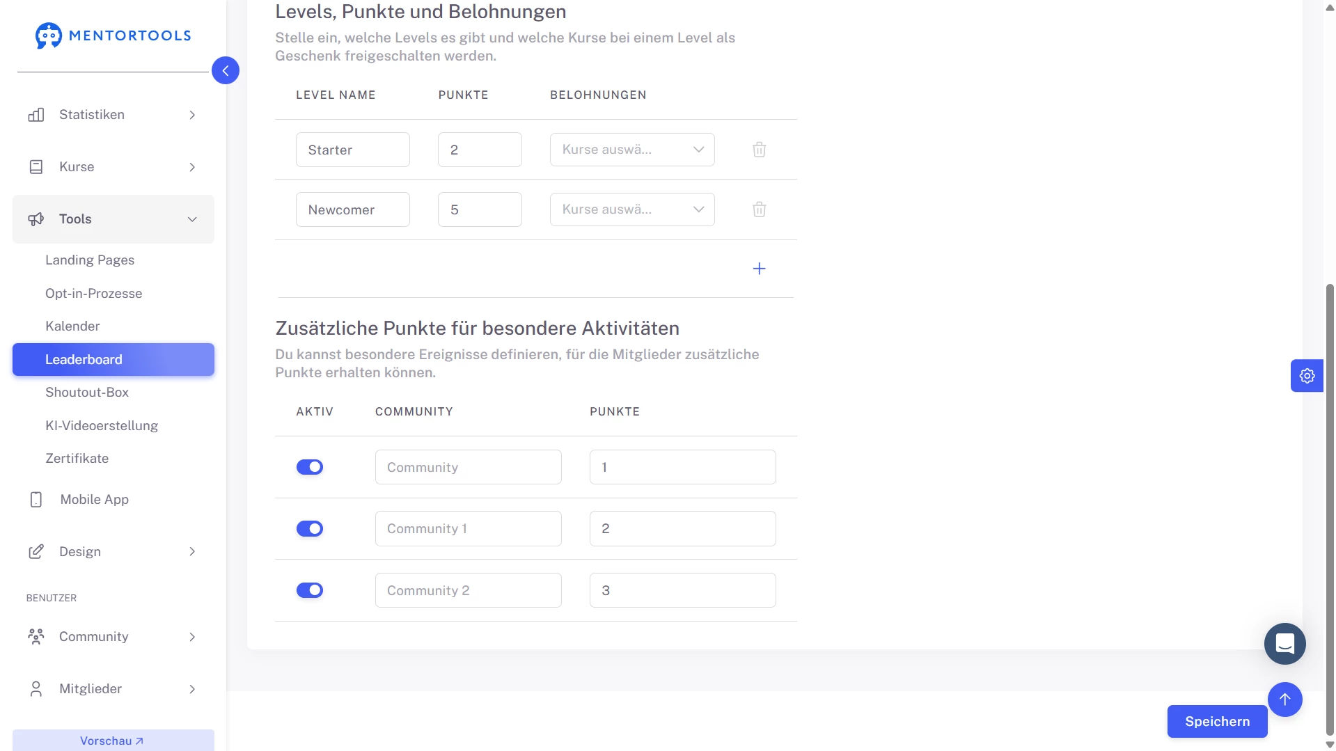 Levels and Incentives